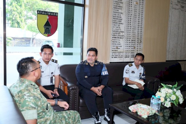 Lapas Mojokerto Silaturahmi ke Kodim 0815/Mojokerto, Bahas Penguatan Keamanan