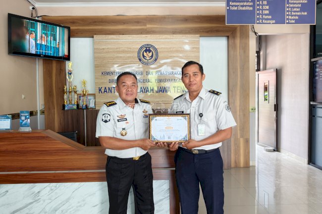 Konsisten Jaga Akurasi Data, Kanwil Ditjenpas Jateng Raih Terbaik III Laporan Keuangan