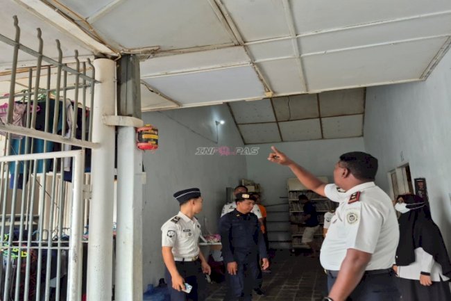 Rutan Majene Tingkatkan Pengawasan dan Ciptakan Kamtib lewat Sidak Blok Hunian