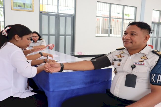 Lapas Ambon Gelar Cek Kesehatan, Deteksi Dini Wujudkan Petugas Sehat dan Produktif