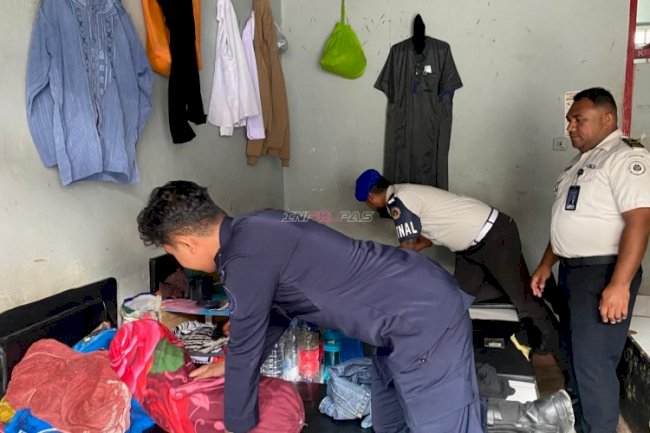Antisipasi Gangguan Kamtib, Lapas Tual Geledah Kamar Hunian