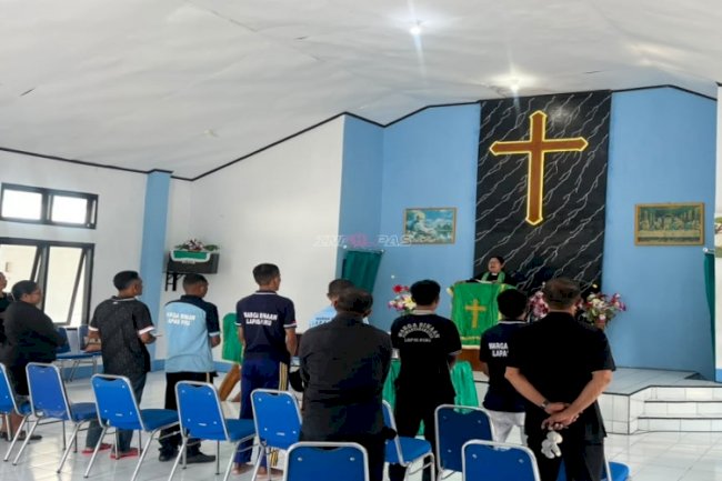 Lapas Piru Fasilitasi GPM Kamarian Gelar Pelayanan Diakonal bagi Enam Warga Binaan
