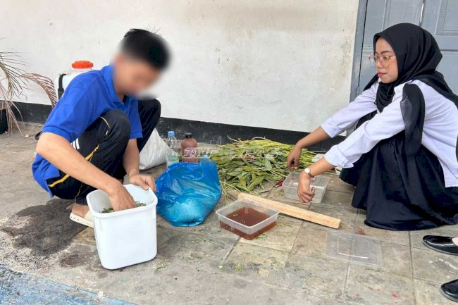 Olah Daun Singkong Jadi Pakan Fermentasi, Rutan Marabahan Asah Keterampilan Warga Binaan