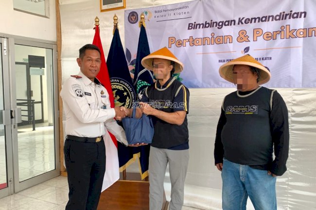 Beri Bantuan Sosial, Bapas Klaten Dukung Klien Jalani Kehidupan Mandiri
