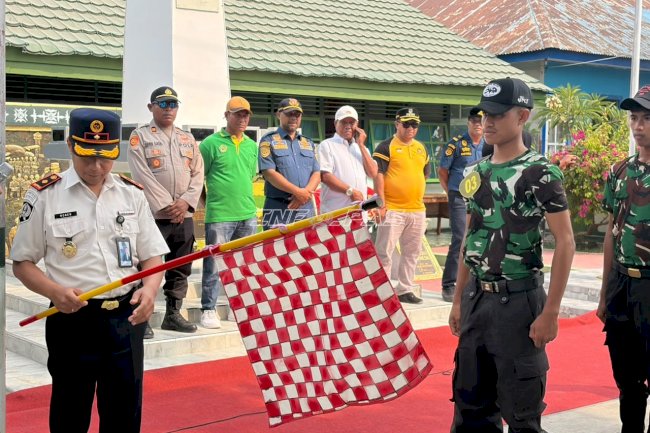 Lapas Geser Unjuk Soliditas di Lomba Gerak Jalan HUT Ke-81 TNI