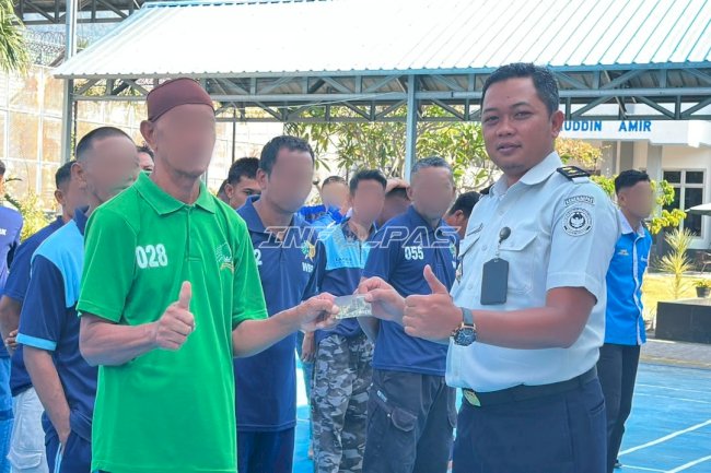 Lapas Luwuk Salurkan Rp5,945 Juta Upah Premi Warga Binaan