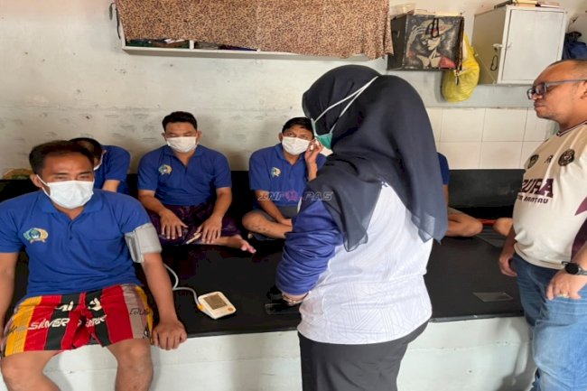 Jemput Bola Layanan Kesehatan, Rutan Rantau Pastikan Kondisi Warga Binaan Terpantau