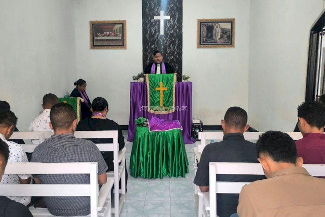Khidmat dan Penuh Harapan, Lapas Wahai Gelar Sakramen Perjamuan Kudus