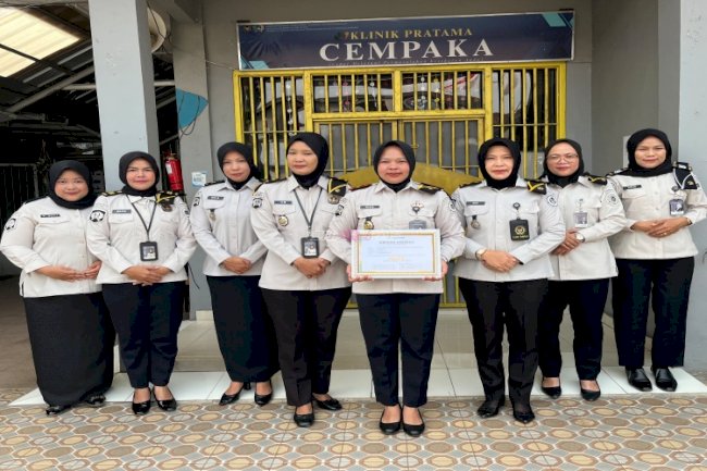 Klinik Cempaka Lapas Perempuan Pangkalpinang Raih Akreditasi Predikat Madya