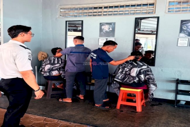 Barbershop Warga Binaan Rutan Pelaihari Jadi Ruang Tumbuh Menuju Kemandirian