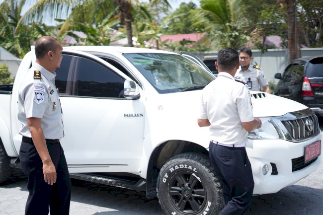 Perkuat Ketahanan Pangan, Lapas Luwuk Terima Transfer BMN Satu Unit Mobil Hilux