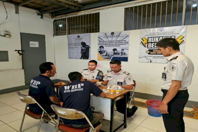 Cegah Narkoba, Rutan Kandangan Tes Urine Warga Binaan dan Petugas