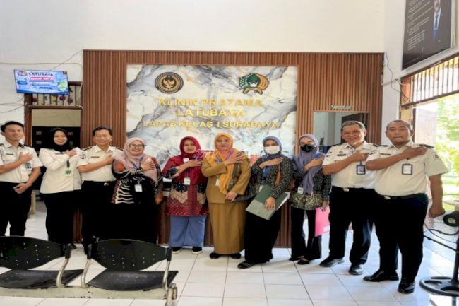Pastikan Layanan Kesehatan Warga Binaan Berkualitas, Klinik Pratama Lapas Surabaya Jalani Rekredensialing