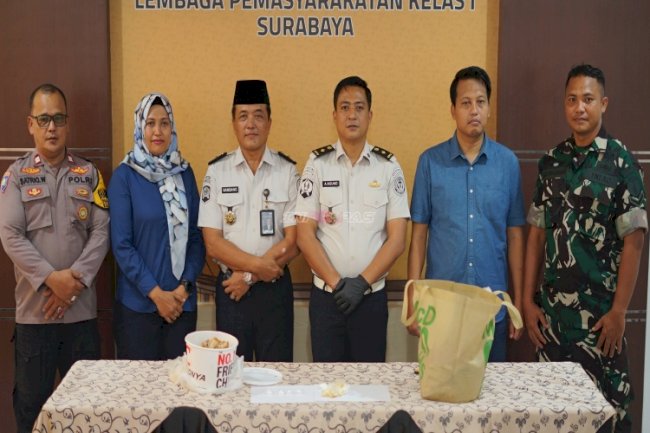 Petugas Lapas Surabaya Gagalkan Penyelundupan 17,11 Gram Narkotika dalam Ayam Goreng