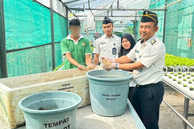 Lapas Luwuk Terapkan Konsep Zero Waste, Panen Perdana Maggot Capai 11 Kg