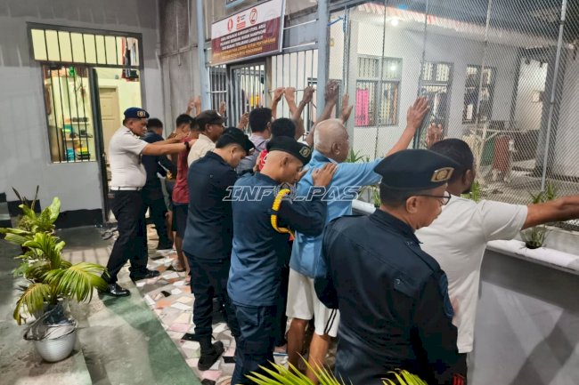 Bergerak Serentak, Lapas Wahai dan Polsek Periksa Ketat Blok Hunian Warga Binaan
