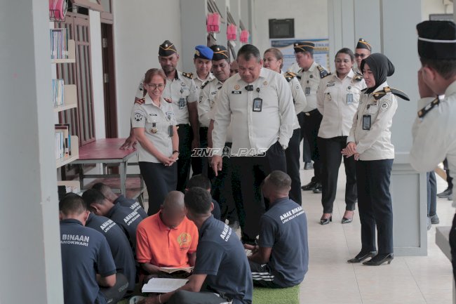 Kakanwil Ditjenpas Papua Barat Tinjau Sarpras dan Audiensi dengan Anak Binaan LPKA Manokwari