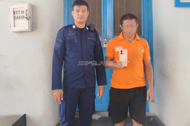 Kontrol Keliling, Petugas Lapas Luwuk Amankan Handphone Ilegal