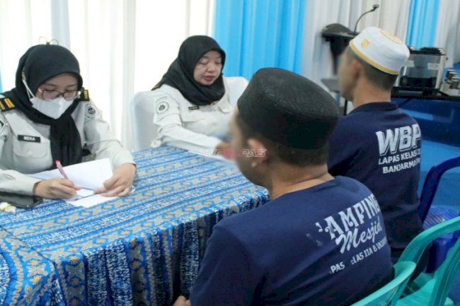 Sebanyak 44 Warga Binaan Lapas Banjarmasin Jalani Asesmen Kelayakan Rehabilitasi dan Re-Edukasi Berbasis Ketahanan Pangan