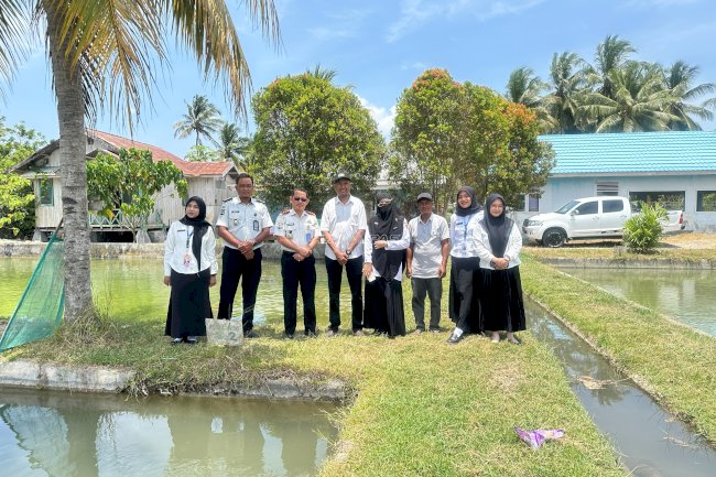 Wujudkan Kemandirian Pangan, Lapas Luwuk Jajaki Potensi Benih Ikan di BBI Hunduhon