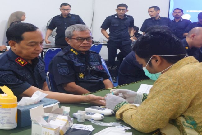 Kanwil Ditjenpas Kalsel Jaga Kesehatan Pegawai lewat Cek Kesehatan Gratis