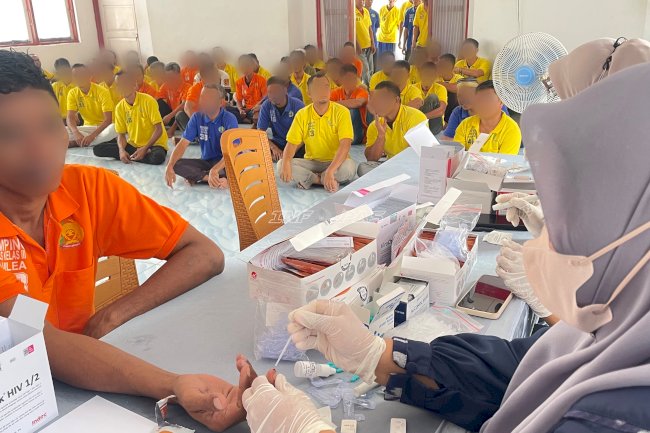 Lapas Namlea Gelar Skrining Penyakit Menular Tahap II, Periksa 150 Warga Binaan