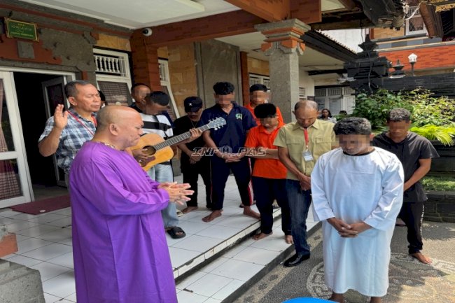 Pembaptisan Jadi Titik Balik, Warga Binaan Lapas Tabanan Mantapkan Langkah Baru