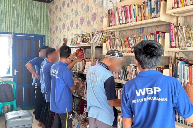 Bukan Sekadar Membaca, Rutan Marabahan Dorong Warga Binaan Kembangkan Diri melalui Literasi