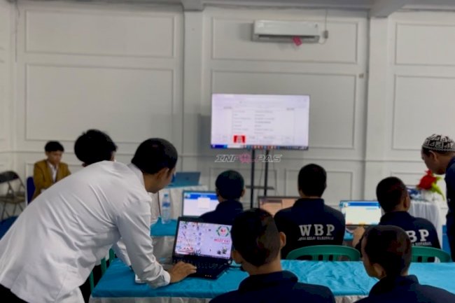 Tingkatkan Kesiapan Akademik, Lapas Kotabaru Gelar Simulasi Ujian TKA Paket C bagi Warga Binaan