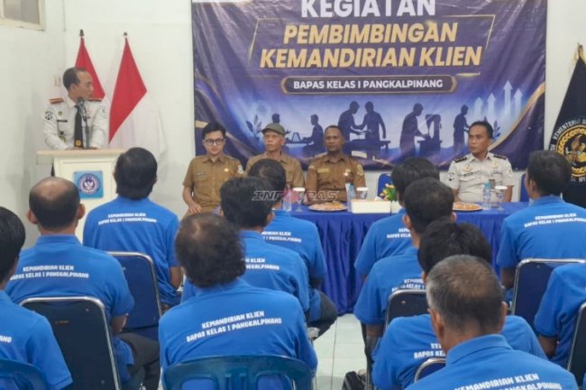 Kanwil Ditjenpas Kep. Babel Dukung Pembimbingan Kemandirian Klien Bapas melalui Pelatihan Pembuatan Interior