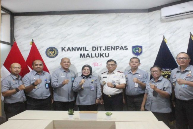 Kanwil Ditjenpas Maluku dan Kanwil Kemenkum Maluku Satukan Langkah Tingkatkan Pelayanan Publik