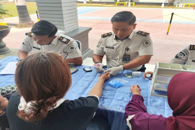 Lapas Kendari Gelar Layanan CKG bagi Keluarga Warga Binaan