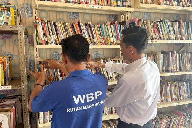 Lewat Perpustakaan, Rutan Marabahan Asah Pemahaman dan Kepercayaan Diri Warga Binaan