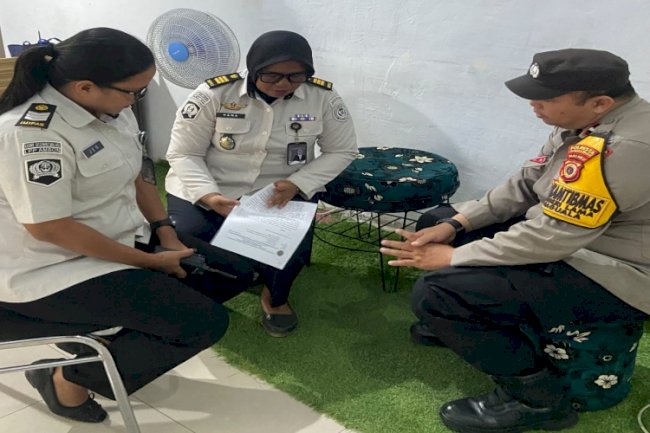 Lapas Perempuan Ambon Terima Patroli Sambang Bhabinkamtibmas Polsek Baguala