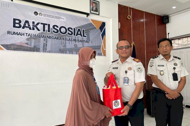 Rutan Rantau Salurkan Sembako untuk Keluarga Warga Binaan, Hadirkan Kepedulian yang Menguatkan