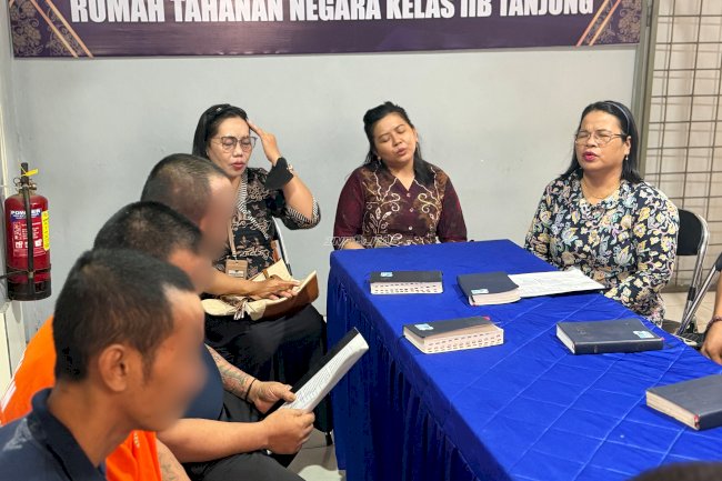 Lewat Kebaktian, Rutan Tanjung Bantu Warga Binaan Perkuat Iman dan Perbaiki Diri