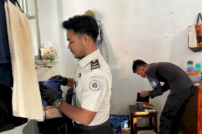 Tegas Lawan Halinar, Lapas Bandanaira Sisir Blok Hunian 