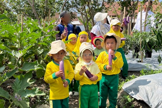 Kenalkan Ketahanan Pangan, Lapas Kembang Kuning Jadi Ruang Belajar Anak PAUD