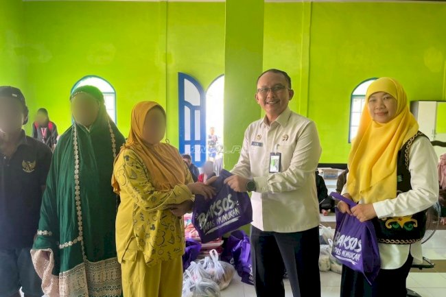 Peduli Masyarakat, Kanwil Ditjenpas Kaltim dan Lapas Nunukan Bagikan Bansos