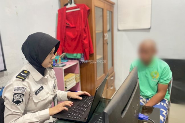 Dukung Tertib Administrasi, LPKA Palangka Raya Input Data Anak Binaan