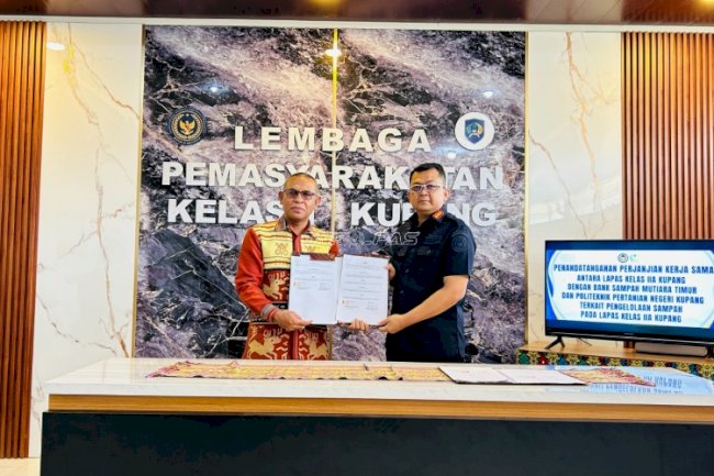 Lapas Kupang Gandeng Politani Negeri Kupang dan Bank Sampah Mutiara Timor, Wujudkan Pengelolaan Sampah Berbasis Zero Waste