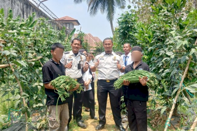 Panen 50 Kg Kacang Panjang, Rutan Unaaha Dukung Pembinaan Kemandirian Warga Binaan