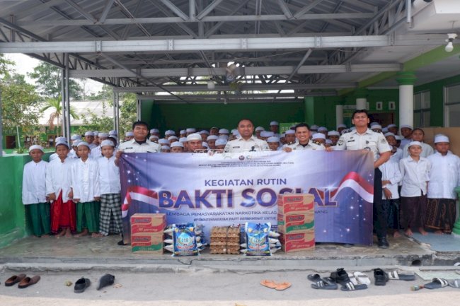 Perkuat Kepedulian Sosial, Lapas Narkotika Pangkalpinang Salurkan Bansos bagi Ponpes Nurul Hikmah Al Azhar