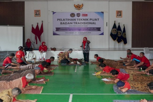 Lapas Pekanbaru Bekali Warga Binaan dengan Pelatihan Teknik Pijat Tradisional