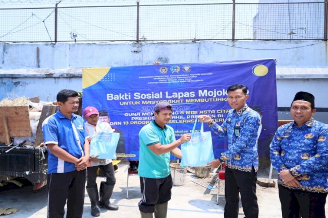 Peduli Sesama, Lapas Mojokerto Gelar Bakti Sosial dan Dukungan bagi Masyarakat