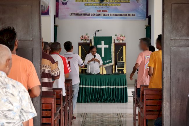 Awali Pekan dengan Ibadah Buka Usbu, Lapas Ambon Bina Kerohanian Warga Binaan Kristen