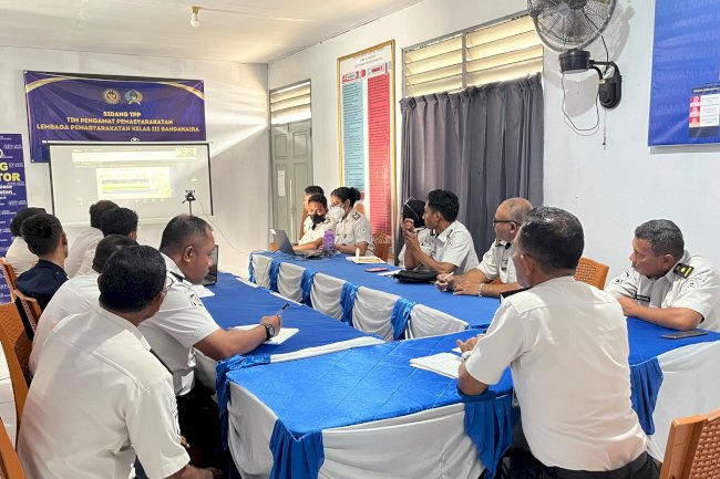 Evaluasi Kanwil, Lapas Bandanaira Fokus Benahi Administrasi dan Data Digital