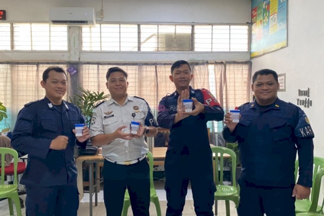 Perkuat Pengawasan Internal, Rutan Barabai Pastikan Hasil Tes Urine Petugas Negatif