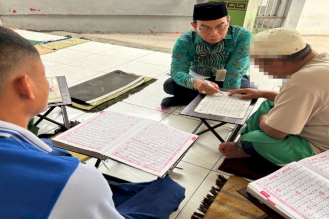 Rutan Rantau Gandeng Kemenag Kab. Tapin, Perkuat Pembinaan Kerohanian melalui Mengaji 