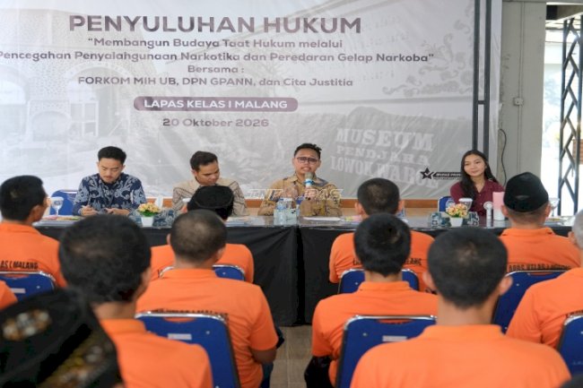 Perkuat Kesadaran Hukum, Lapas Malang Hadirkan Edukasi Hak Tersangka dan Pencegahan Narkoba
